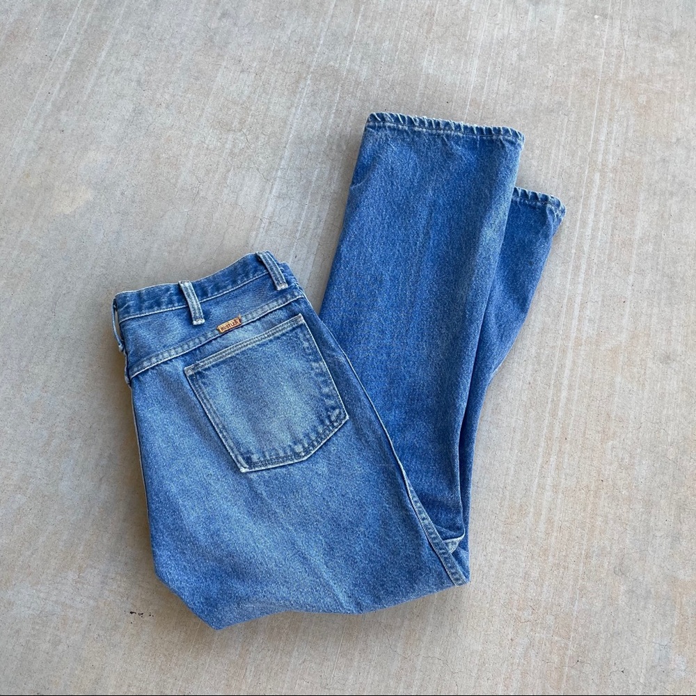 Vintage light blue 70s rustler jeans